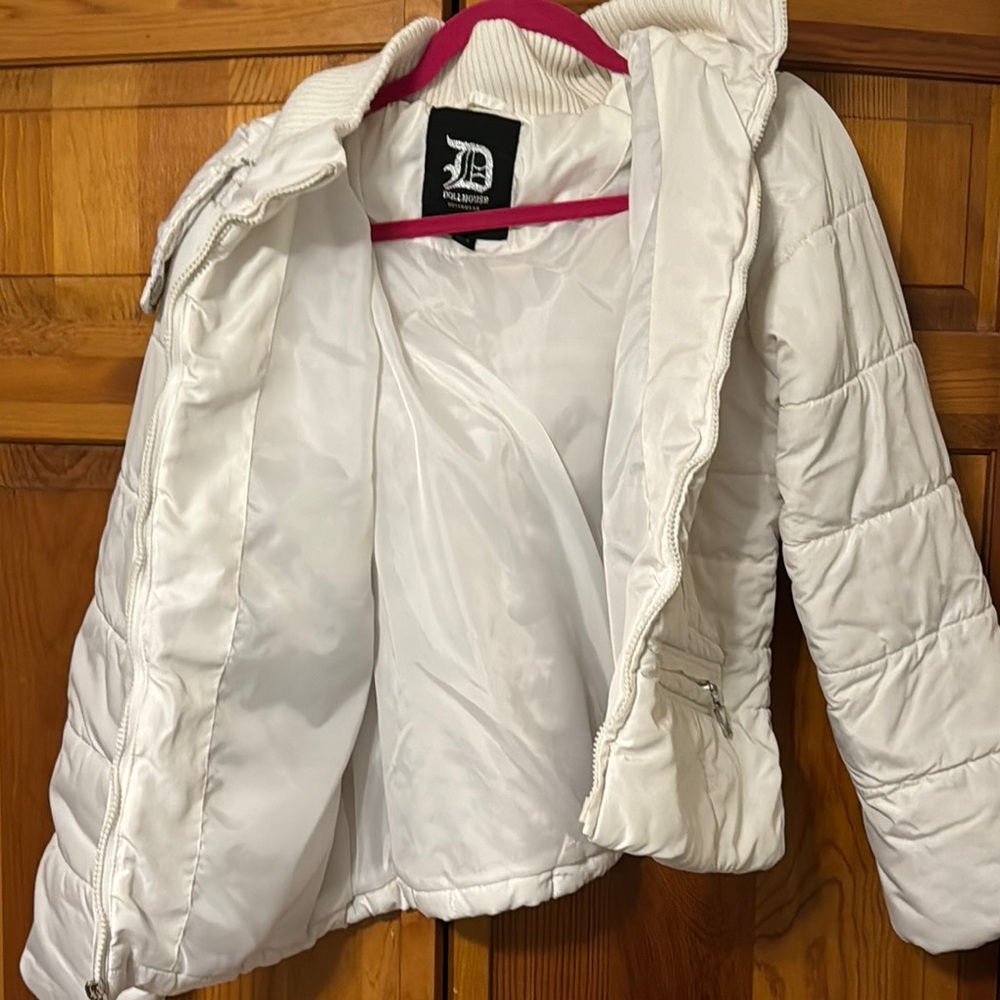 Dollhouse White Puffer Jacket